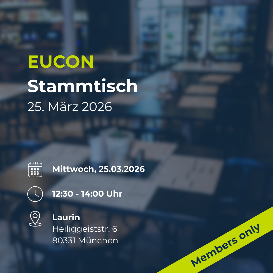 EUCON Stammtisch (Members only) | EUCON – Europäisches Institut für ...
